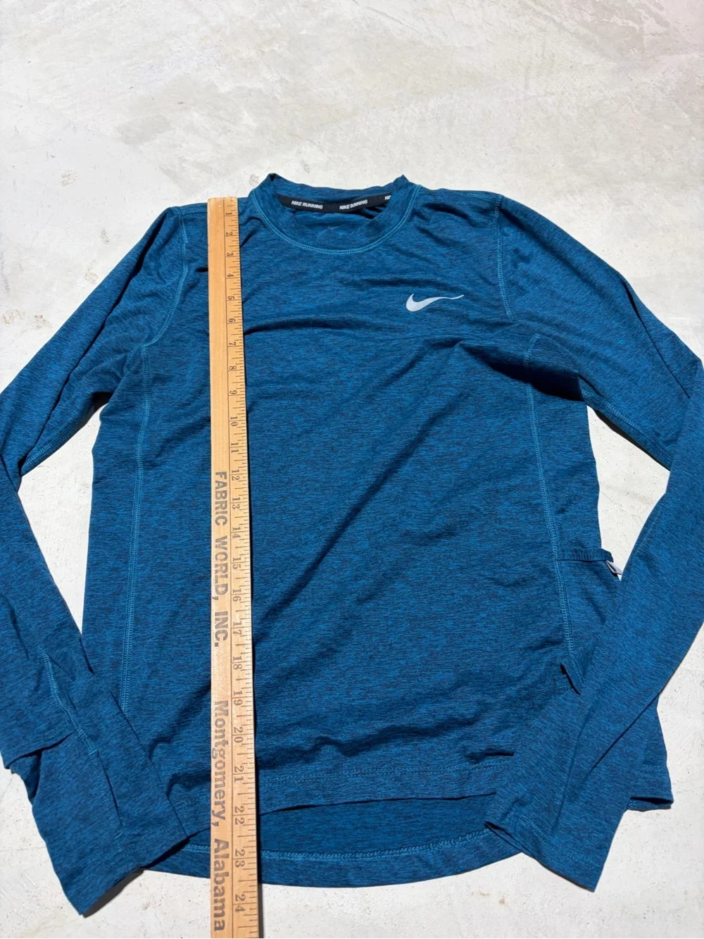 Nike running Long-Sleeve Performance Shirt blue XS